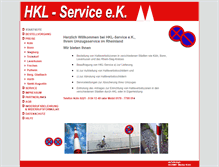 Tablet Screenshot of hkl-service.de